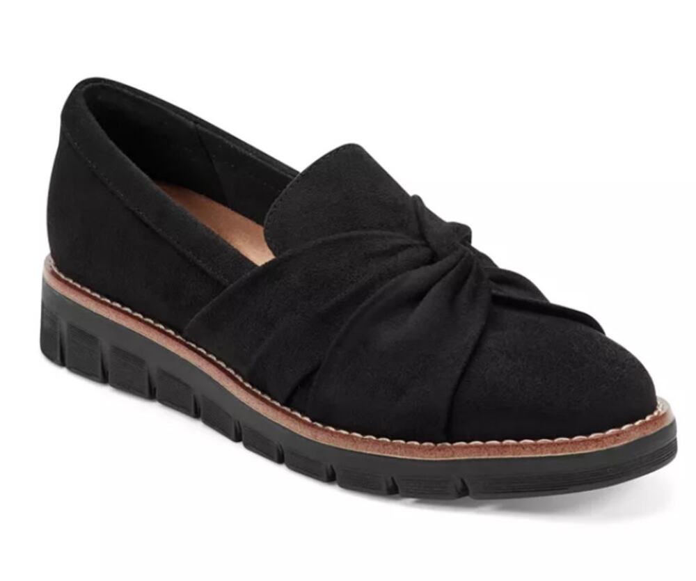 Easy Spirit SE VITALIA2 Shoes Women's Size 5M Black Suede Loafers New Box